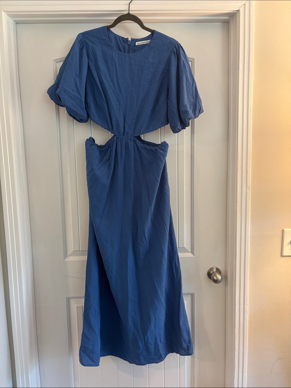 Abercrombie & Fitch Blue Cutout Midi Dress